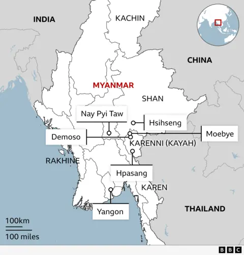 Map of Myanmar