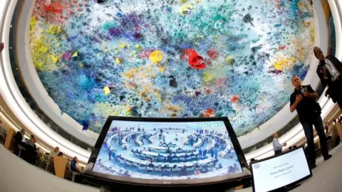Reuters A meeting of the UN Human Rights Council in Geneva, Switzerland