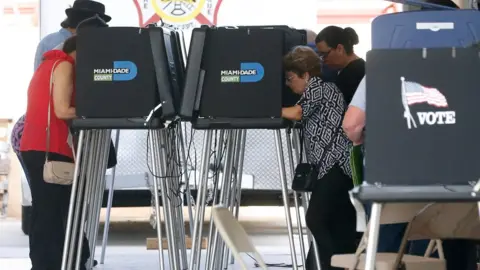 AFP Voters in South Florida on 6 November 2018