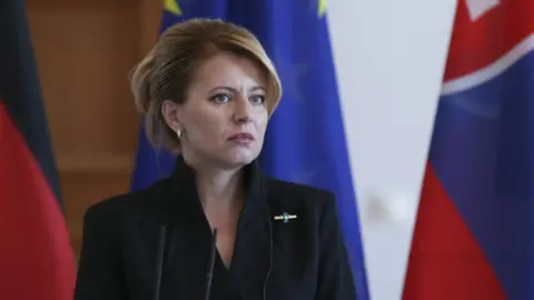 Getty Images Zuzana Caputova in Berlin in August 2019