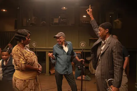 David Lee Viola Davis, George C Wolfe and Chadwick Boseman