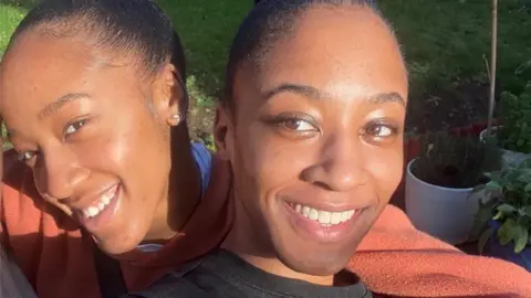 Kia and Mya Cross Twin sisters Kia and Mya Cross