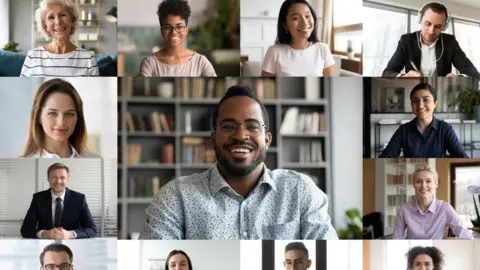 Getty Images People on a video call