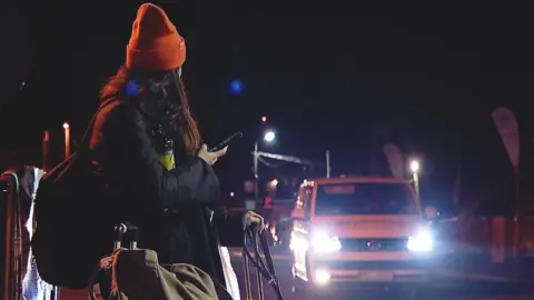BBC Refugee on Polish-Ukrainian border