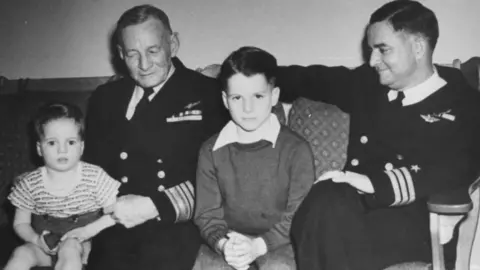 Getty Images John S. McCain III (C) as a young boy with his grandfather Vice Admiral John S. McCain Sr. ( (L) and father Commander (late admiral) John S. McCain Jr