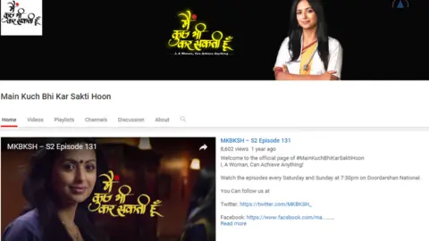 YOUTUBE YouTube grab of 'I, a woman, can achieve anything'