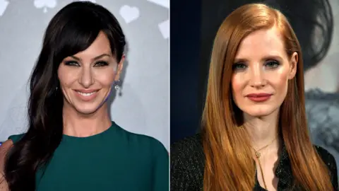Getty Images Molly Bloom and Jessica Chastain