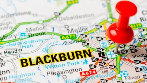 Getty Images Map of Blackburn