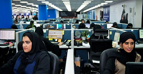 General Electric A women-only workplace in Saudi Arabia. (Credit: General Electric)