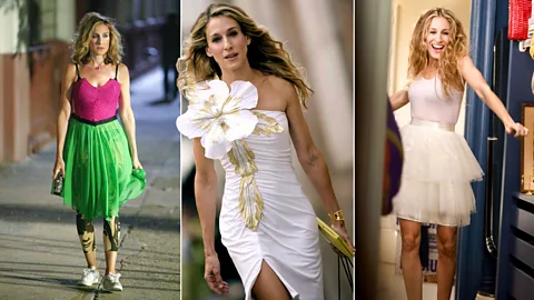 Alamy The outfits worn by Carrie Bradshaw in Sex and the City were iconic – or perplexing, depending on your point of view (Credit: Alamy)