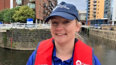 BBC / Elizabeth Baines Becca Dent from the Canal and Rivers Trust smiling