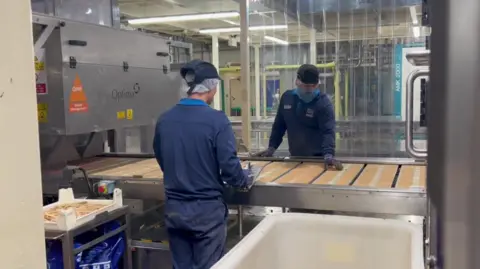 BBC/Nathan Turvey Workers in the York factory