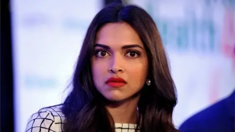 AFP Indian Bollywood film actrss Deepika Padukone poses during the launch of the "NDTV Fortis Health4U" nationwide Campaign in Mumbai on September 12, 2014