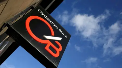 Reuters Clydesdale Bank sign