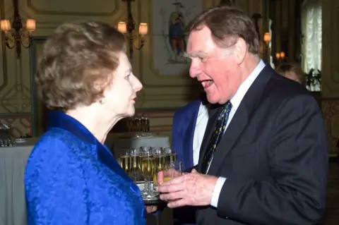 Alan Davidson/REX/Shutterstock Lady Thatcher and Sir Bernard Ingham
