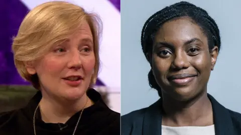 BBC/UK Parliament Stella Creasy (L) and Kemi Badenoch (R)