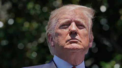 Getty Images U.S. President Donald Trump tours his "Made In America" product showcase at the White House July 15, 2019 i