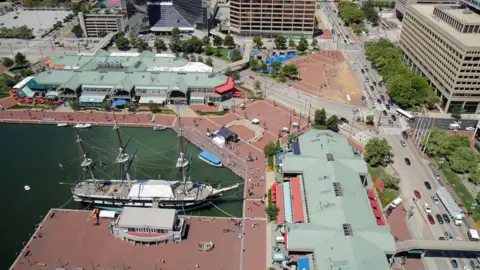 Getty Images Baltimore's Inner Harbor district
