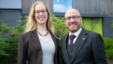 Scottish Greens Lorna Slater and Patrick Harvie