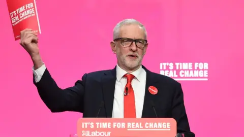Getty Images Jeremy Corbyn launches his party's manifesto in Birmingham