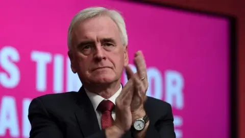 Getty Images Shadow chancellor John McDonnell
