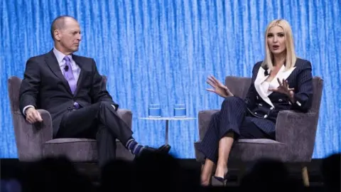 EPA Ivanka Trump on stage at CES