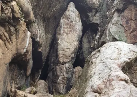 BBC/Patience Atuhaire  Rock formation