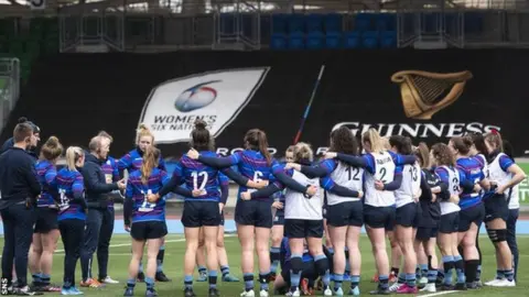SNS Scotland Women trained at Scotstoun Stadium on Friday before Saturday's match was called off