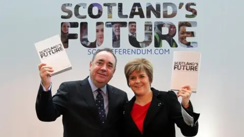 PA Media Salmond and Sturgeon