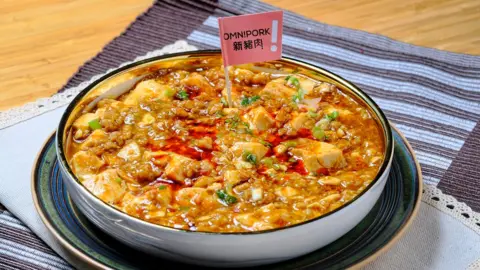 Omnipork A bowl of OmniPork ma po tofu