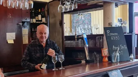 Keith's Food & Wine Bar Keith Haggis behind his bar