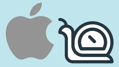 Getty Images Apple and snail logo