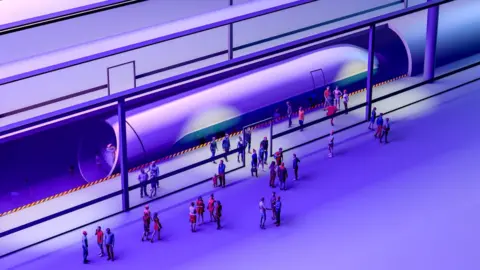 Getty Images Hyperloop concept art