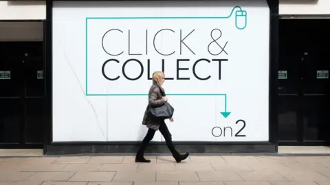 Alamy click and collect sign