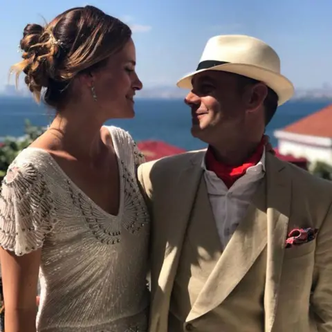 Emma Winberg Emma Winberg and James Le Mesurier at their wedding