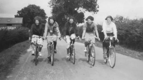 Lizzy Ashcroft Collection August 1933. Some of the greatest women footballers of that era - Margaret Thornborough, Lily Parr, Lizzy Ashcroft and friends
