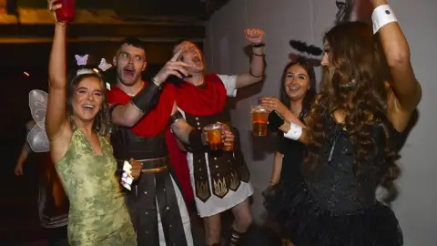 Pacemaker Revellers at a nightclub in Belfast