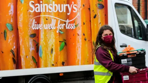 Getty Images Sainsbury's delivery worker