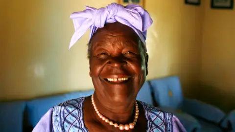 Getty Images Sarah Obama pictured in 2008 in Kenya