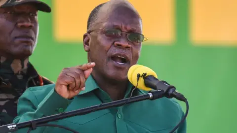 AFP Tanzanian President John Magufuli pictured in 2020