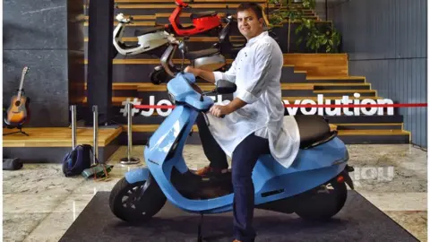 Getty Images Indian entrepreneur, co-founder and CEO of Ola, Bhavish Aggarwal