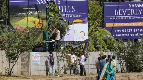 PTI Kannada activists at a protest in Bengaluru in December 2023