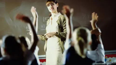 Thinkstock A teacher with her class