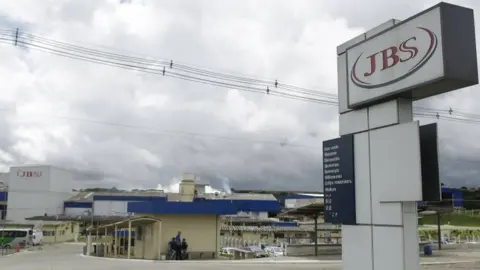 EPA The facilities of the meat group JBS Seara in the city of Lapa, in the state of Parana, Brazil, 21 March 2017