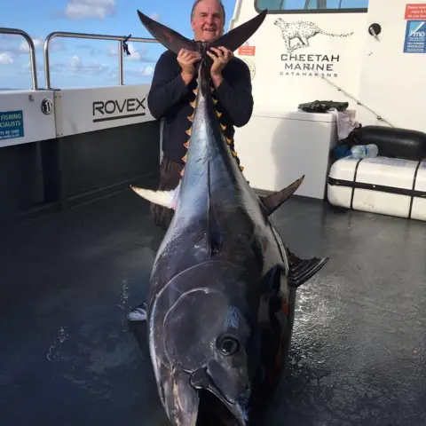 Gavin Davies Giant tuna caught off Pembrokeshire