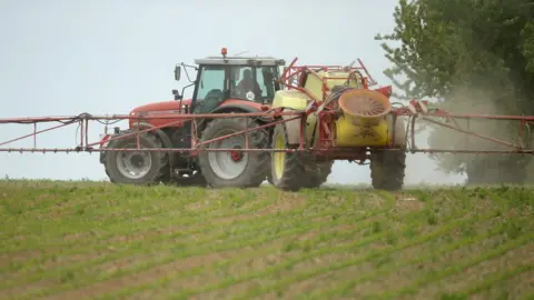 Getty Images Crop-spraying in Germany, 19 May 16