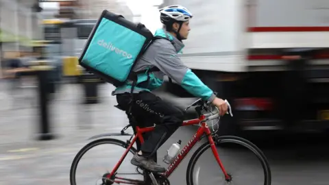 Getty Images Deliveroo rider