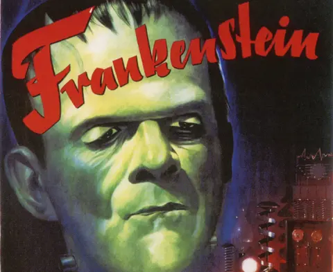 Alamy movie poster of Boris Karloff's Frankenstein
