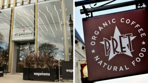 PA Wagamama and Pret