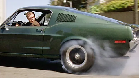 A car wild chase through the streets of San Francisco in the 1968 film Bullitt elevated the Mustang to a pop culture icon (Warner Brothers)